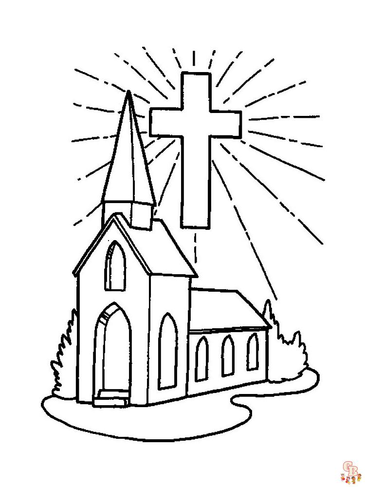 Church Coloring Pages 4