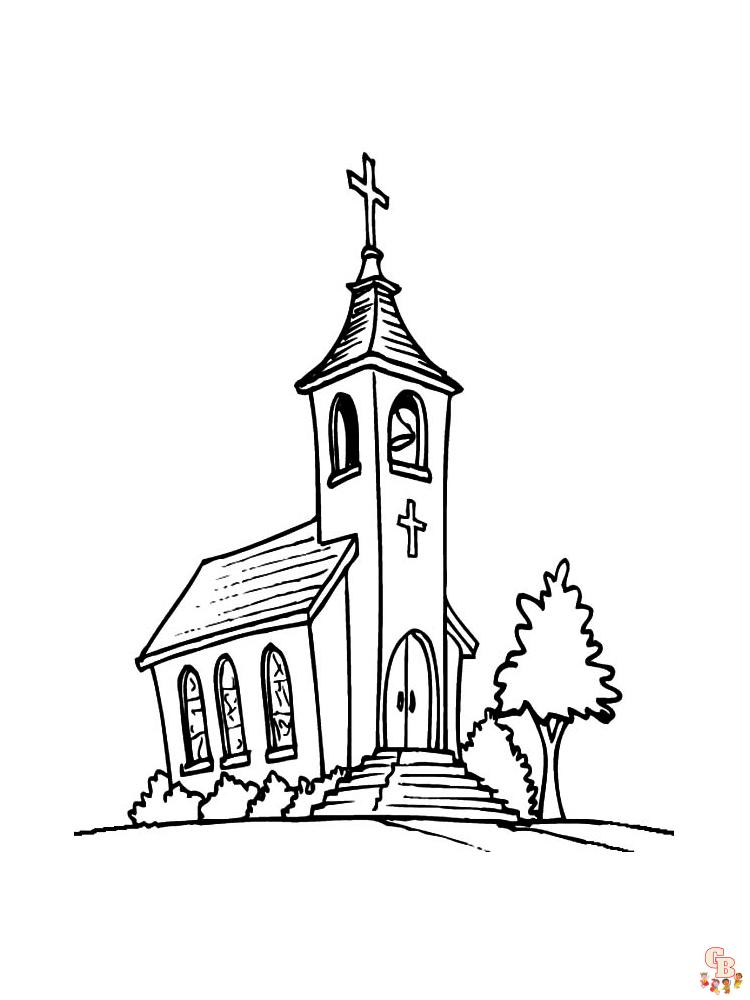 Church Coloring Pages 8