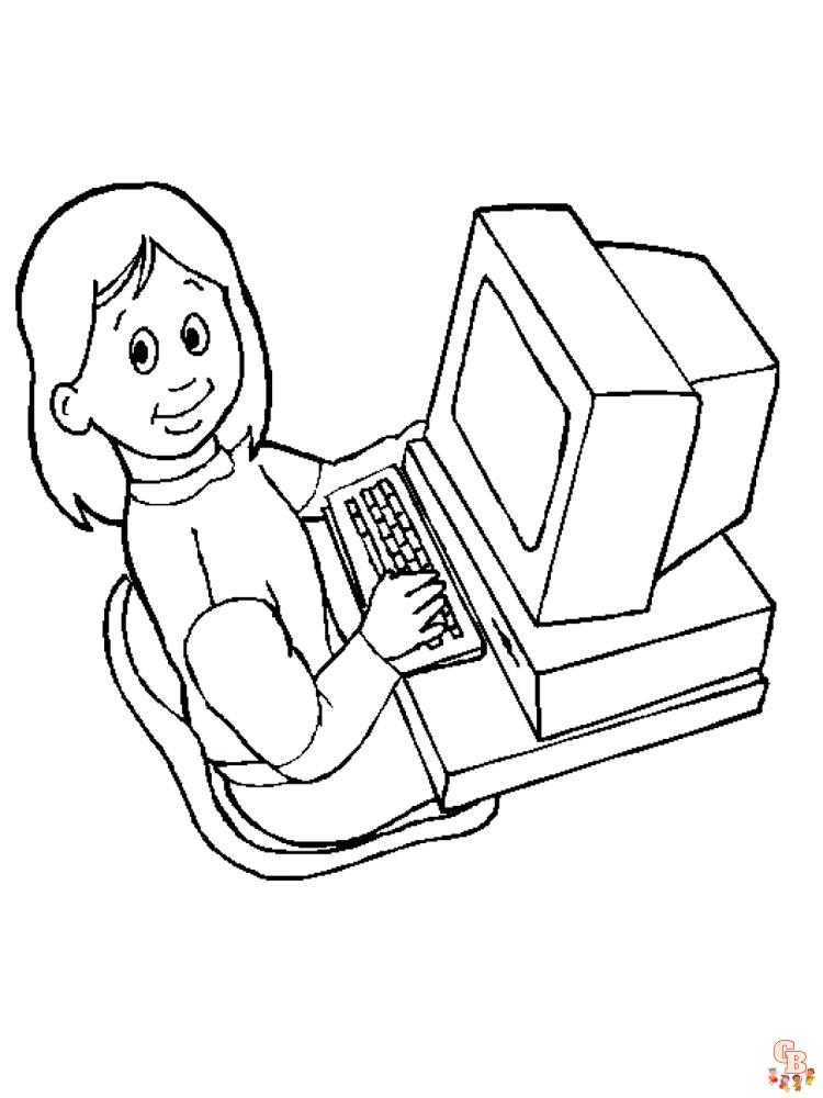 Computer Coloring Pages 4