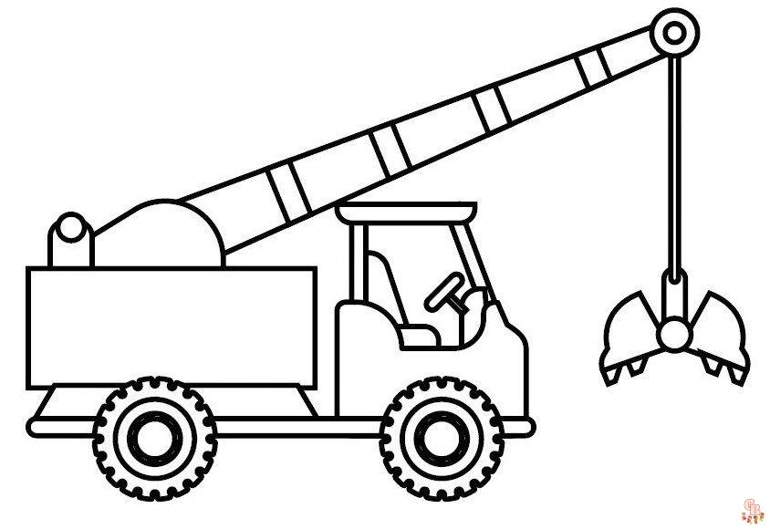 Crane coloring pages 1