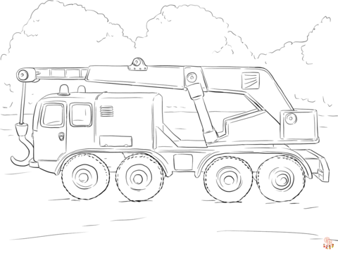 Crane coloring pages 1