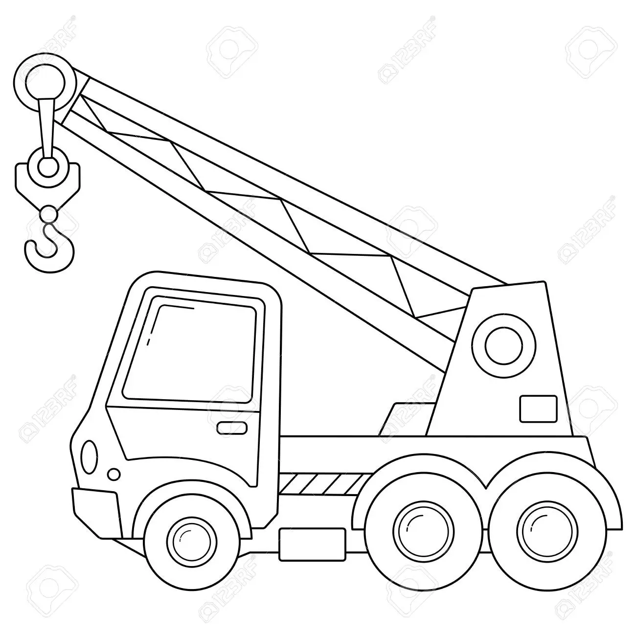 Crane coloring pages 1