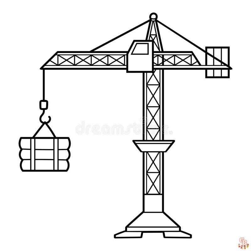 Crane coloring pages 5