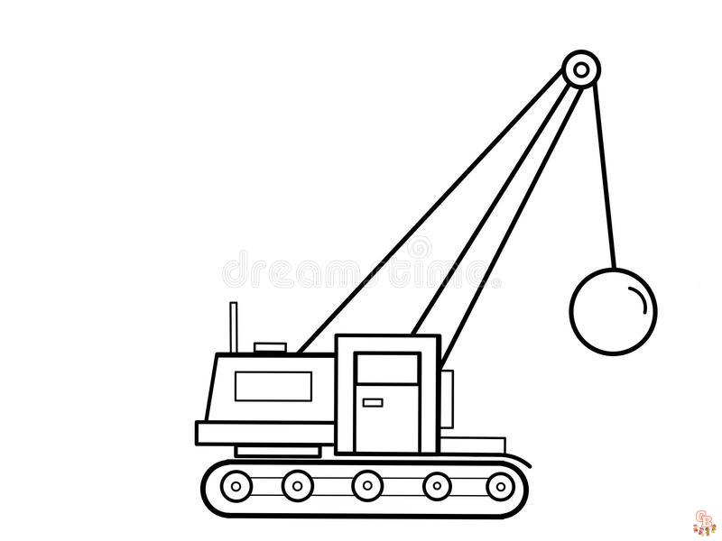 Crane coloring pages 6