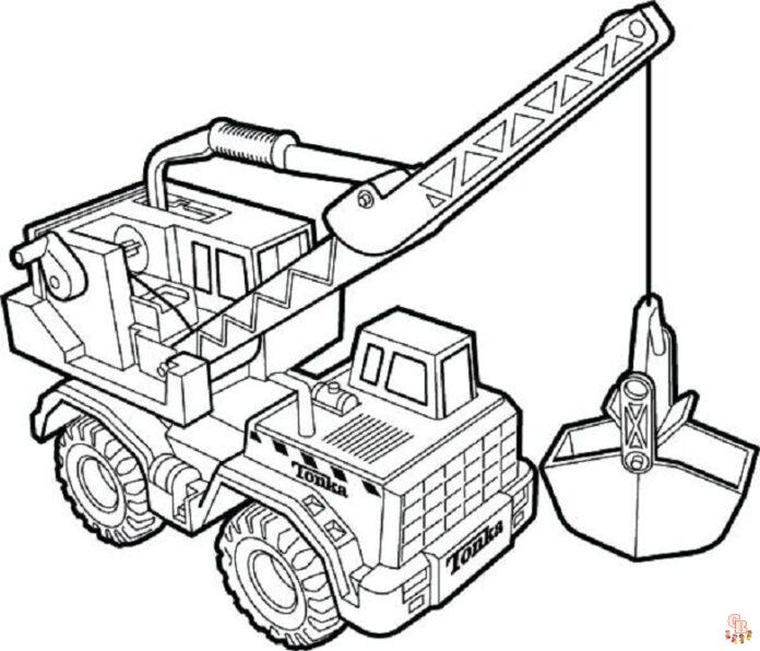 Crane coloring pages 7