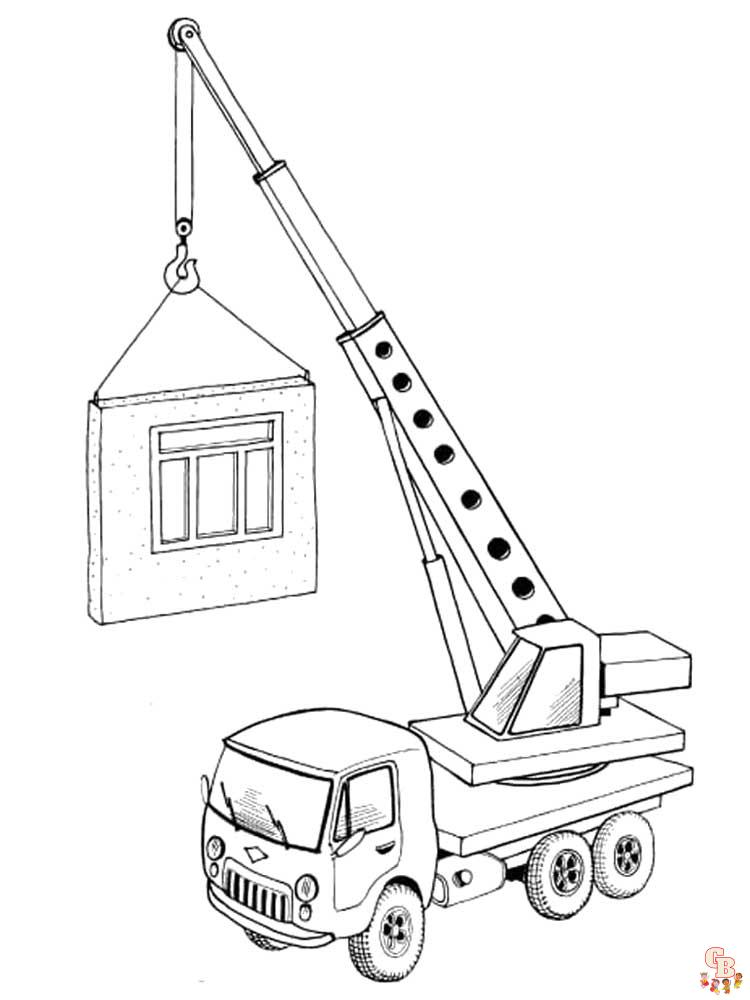 Crane coloring pages 8