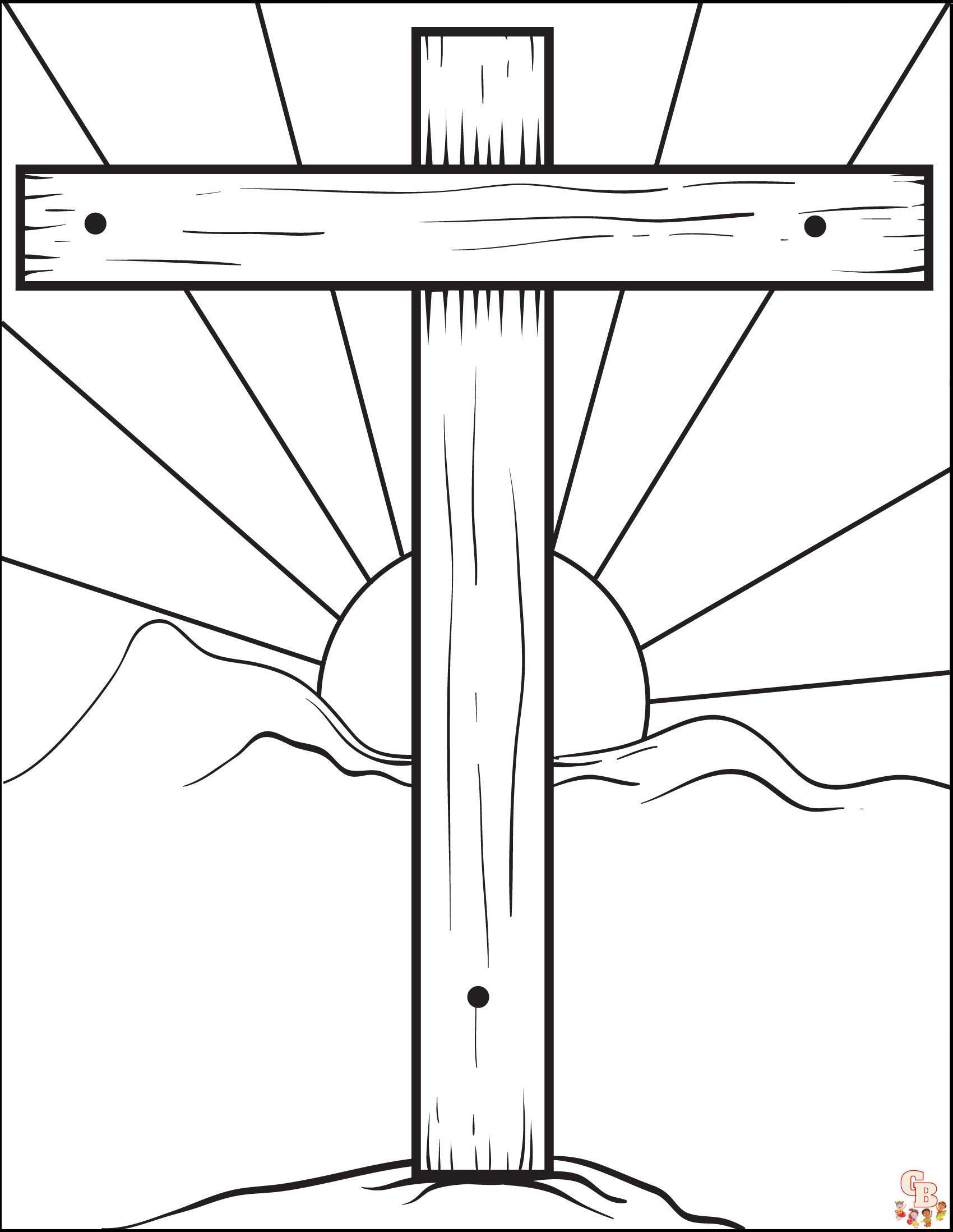 Cross Coloring Pages 1