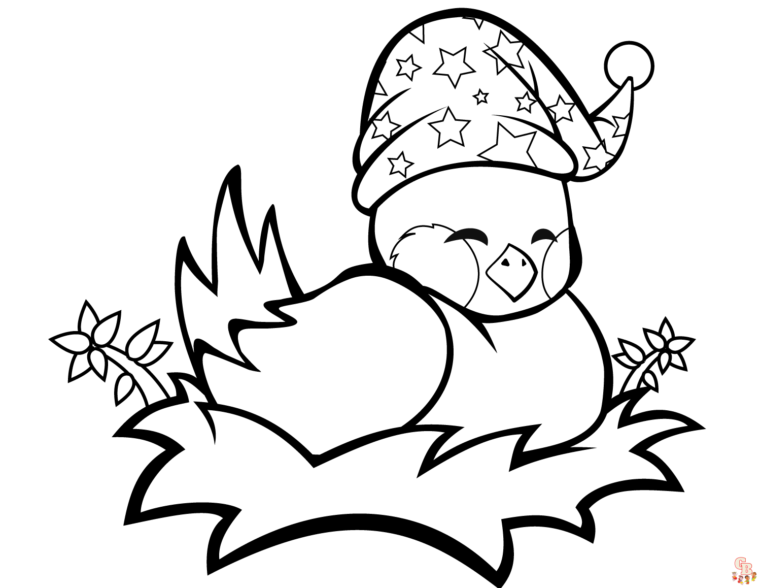 Cute Birds Coloring Pages 1