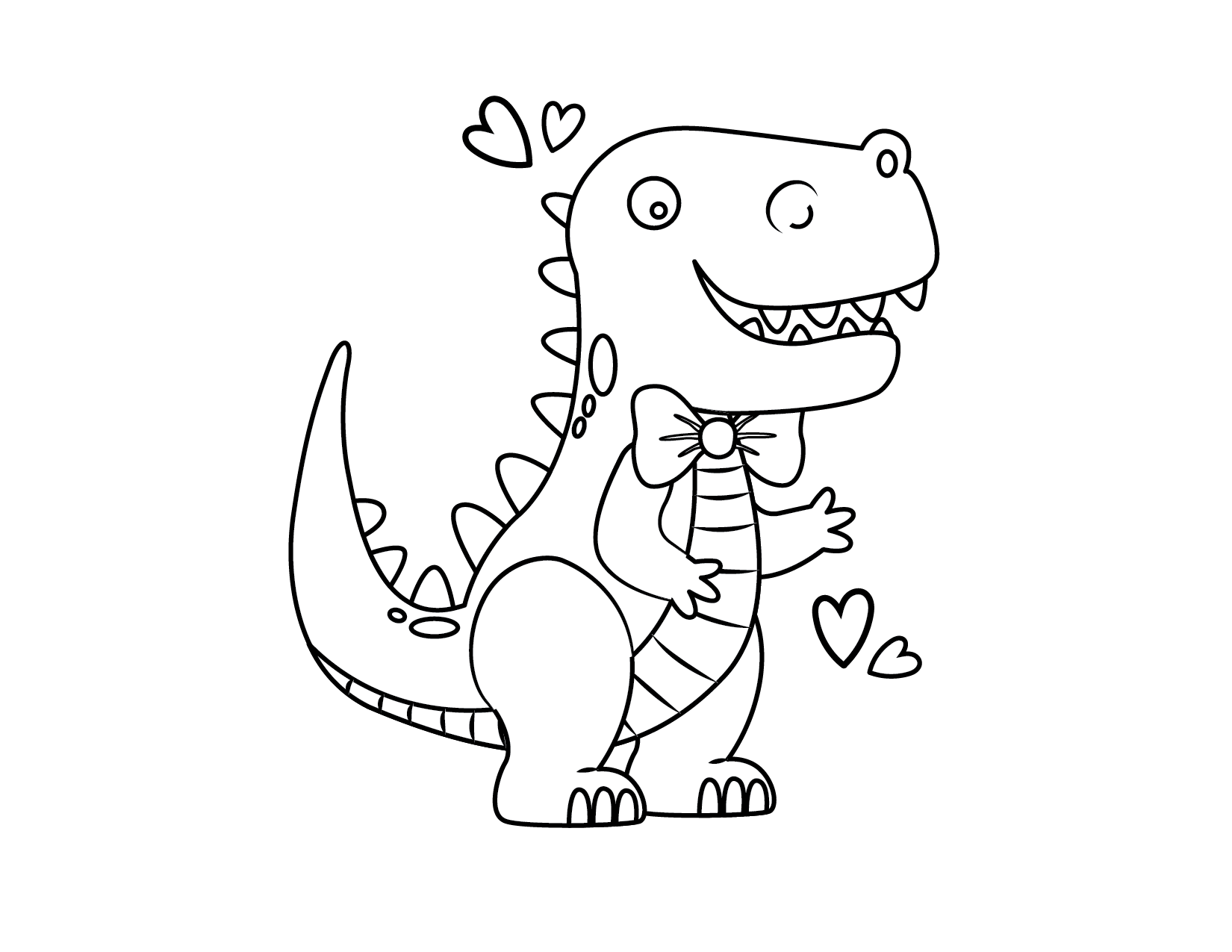 Cute DinoSaur coloring pages 15