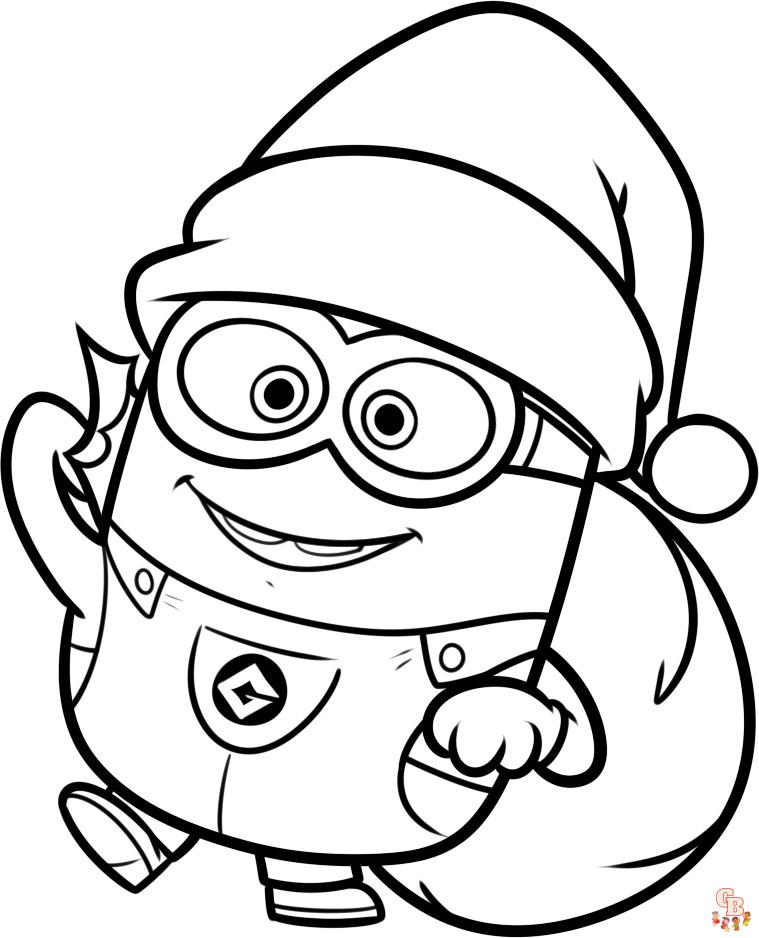 Cute Minions Coloring Pages 5