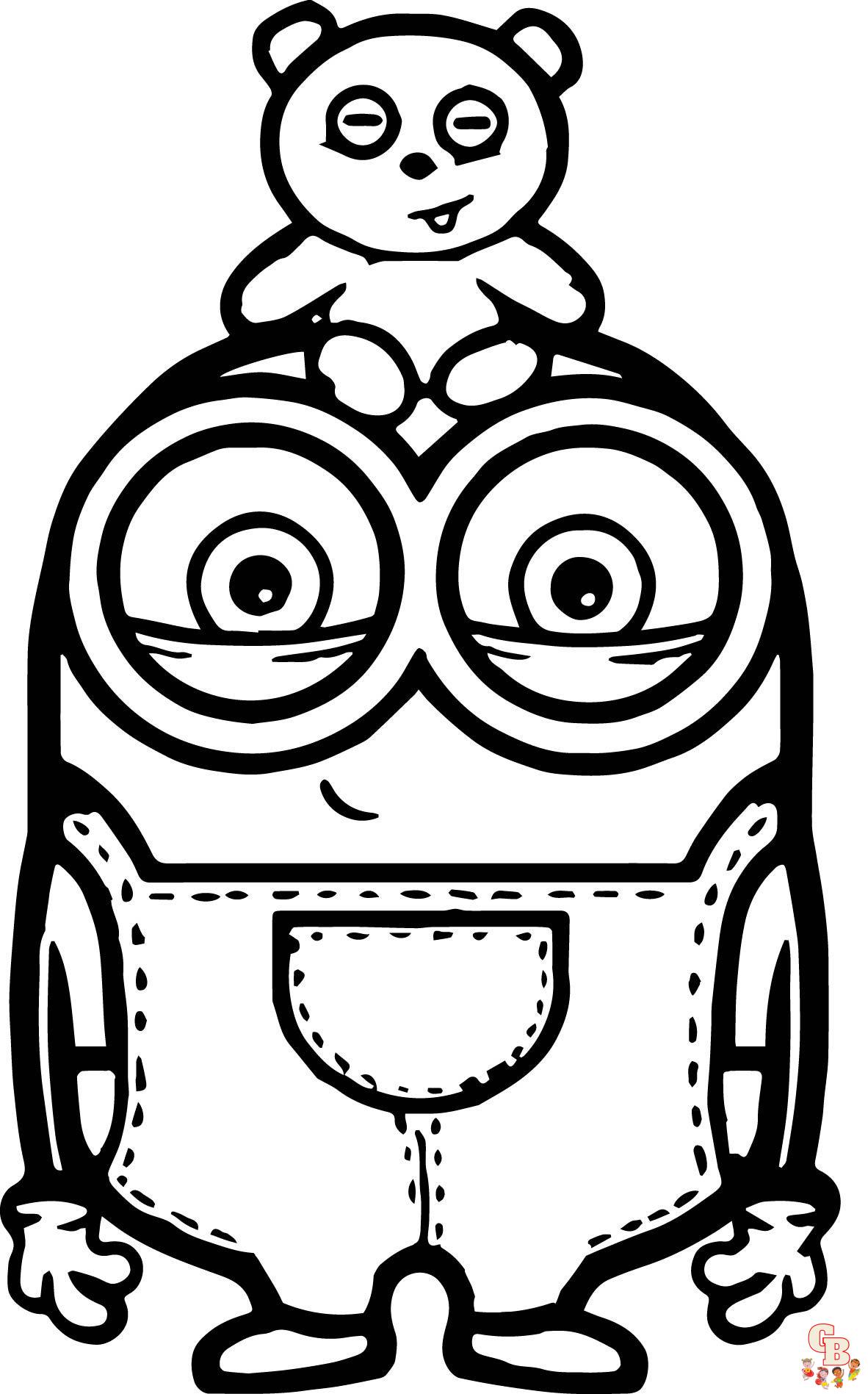 Cute Minions Coloring Pages 6