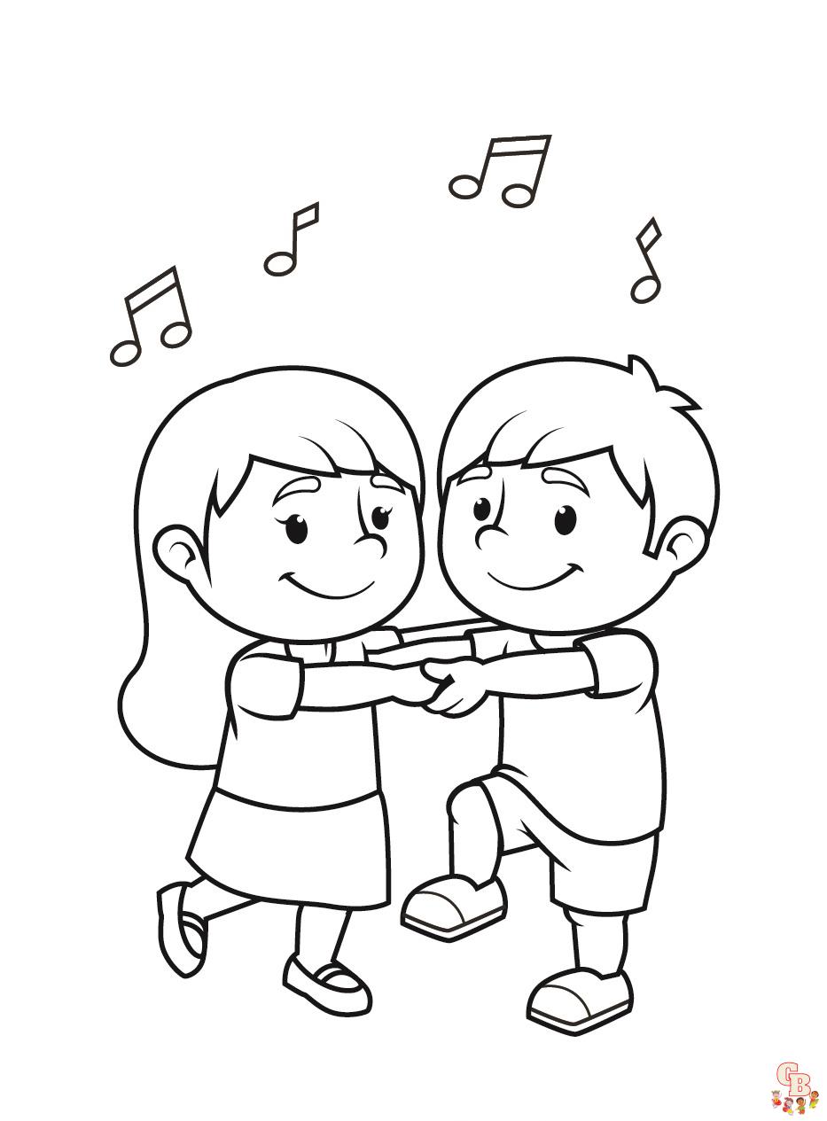 Dance Coloring Pages 1