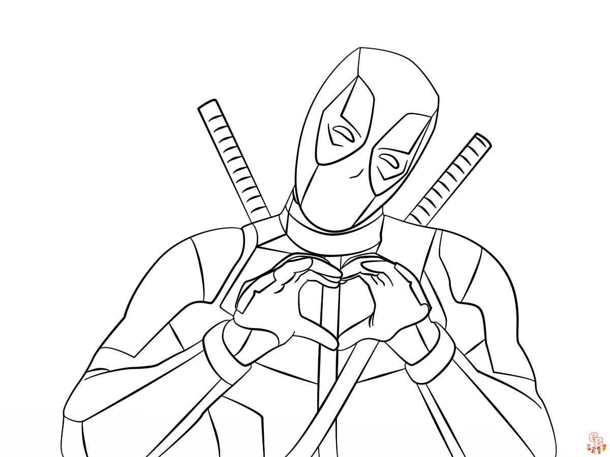 Deadpool Coloring Pages 3