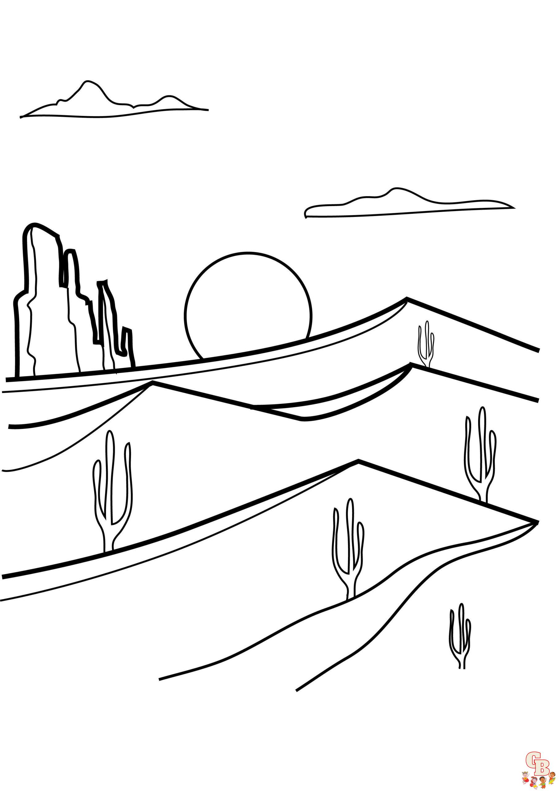 Desert Coloring Pages 5