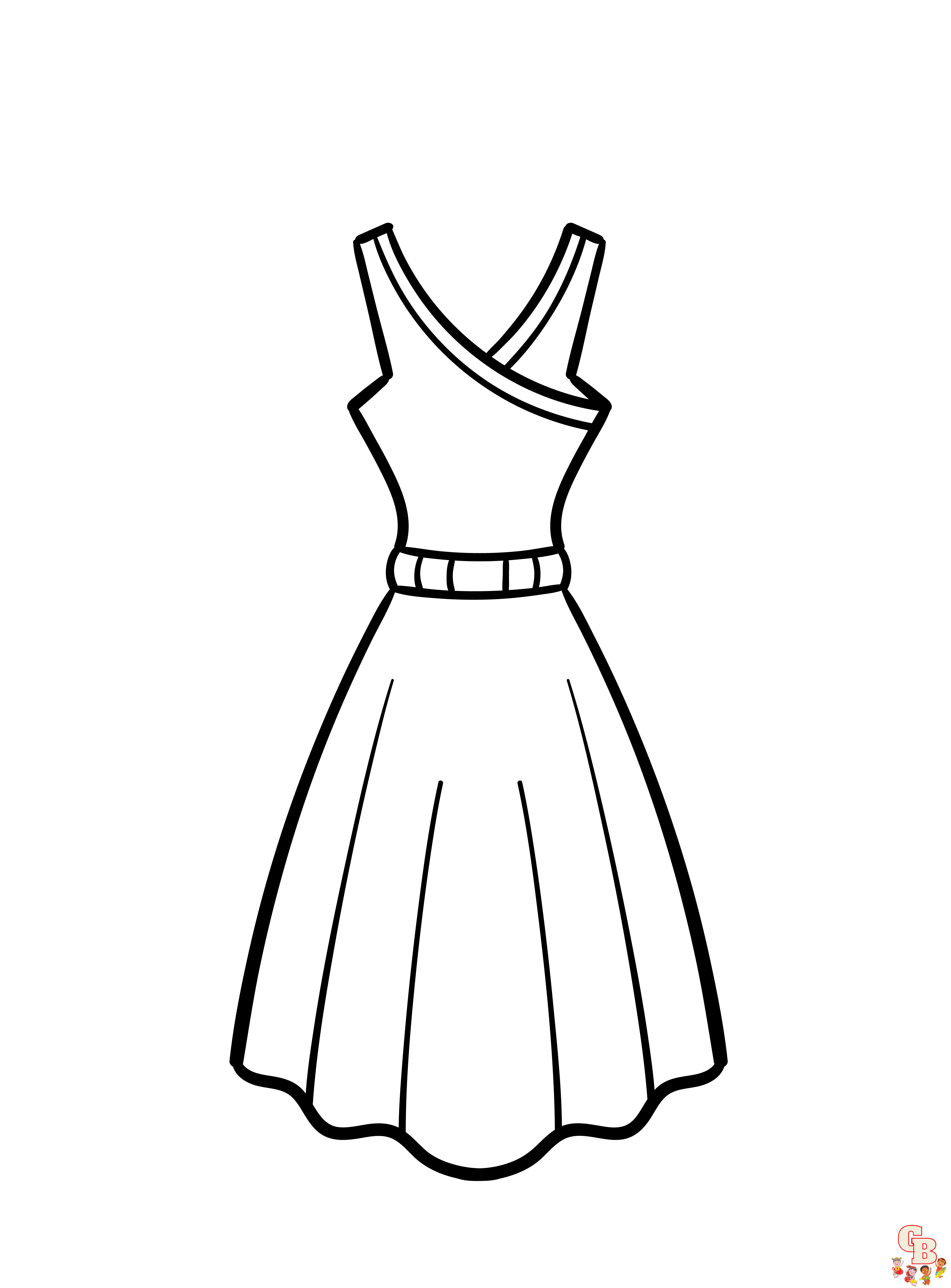 Dress Coloring Pages 1