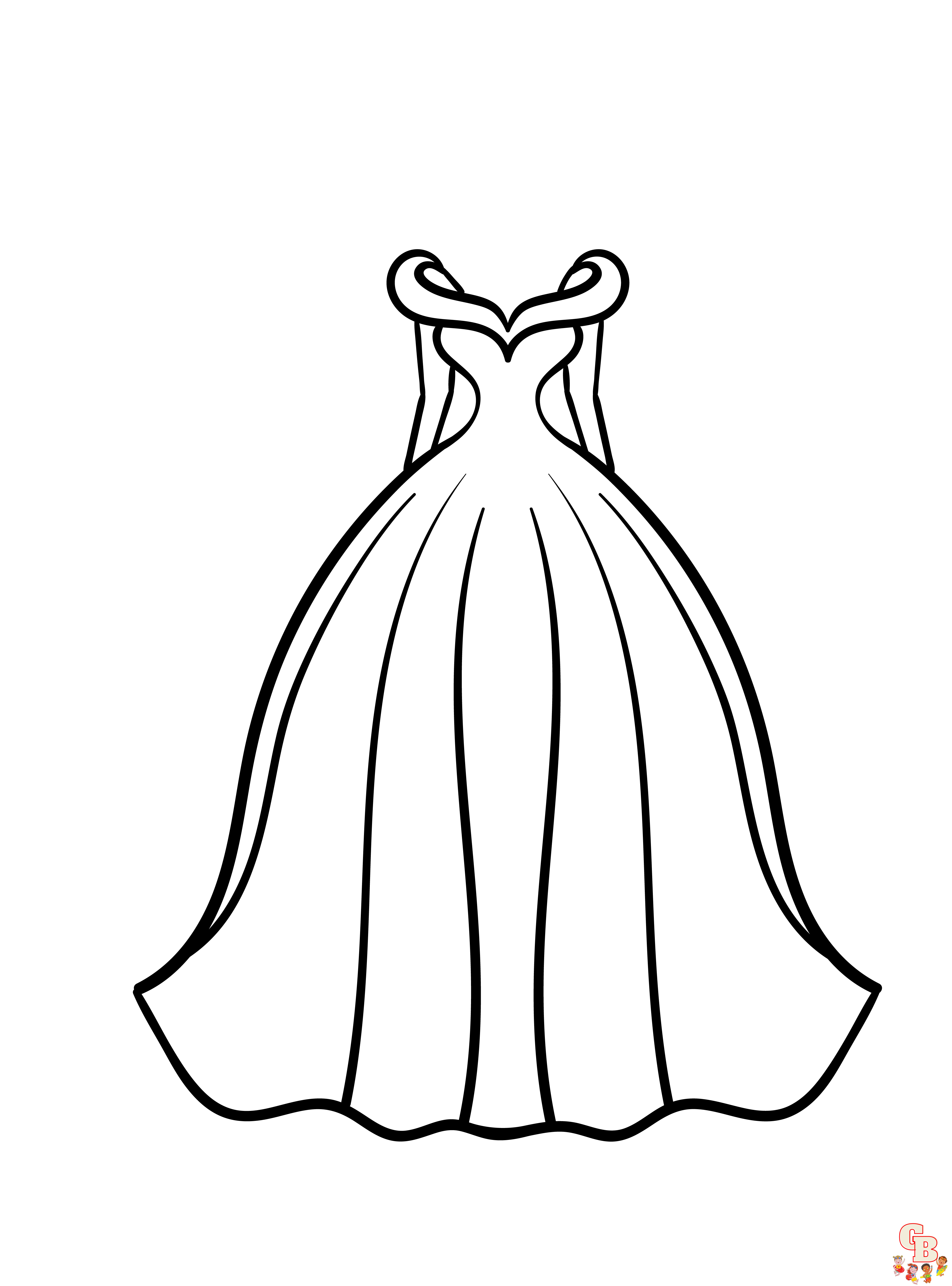 Dress Coloring Pages 3