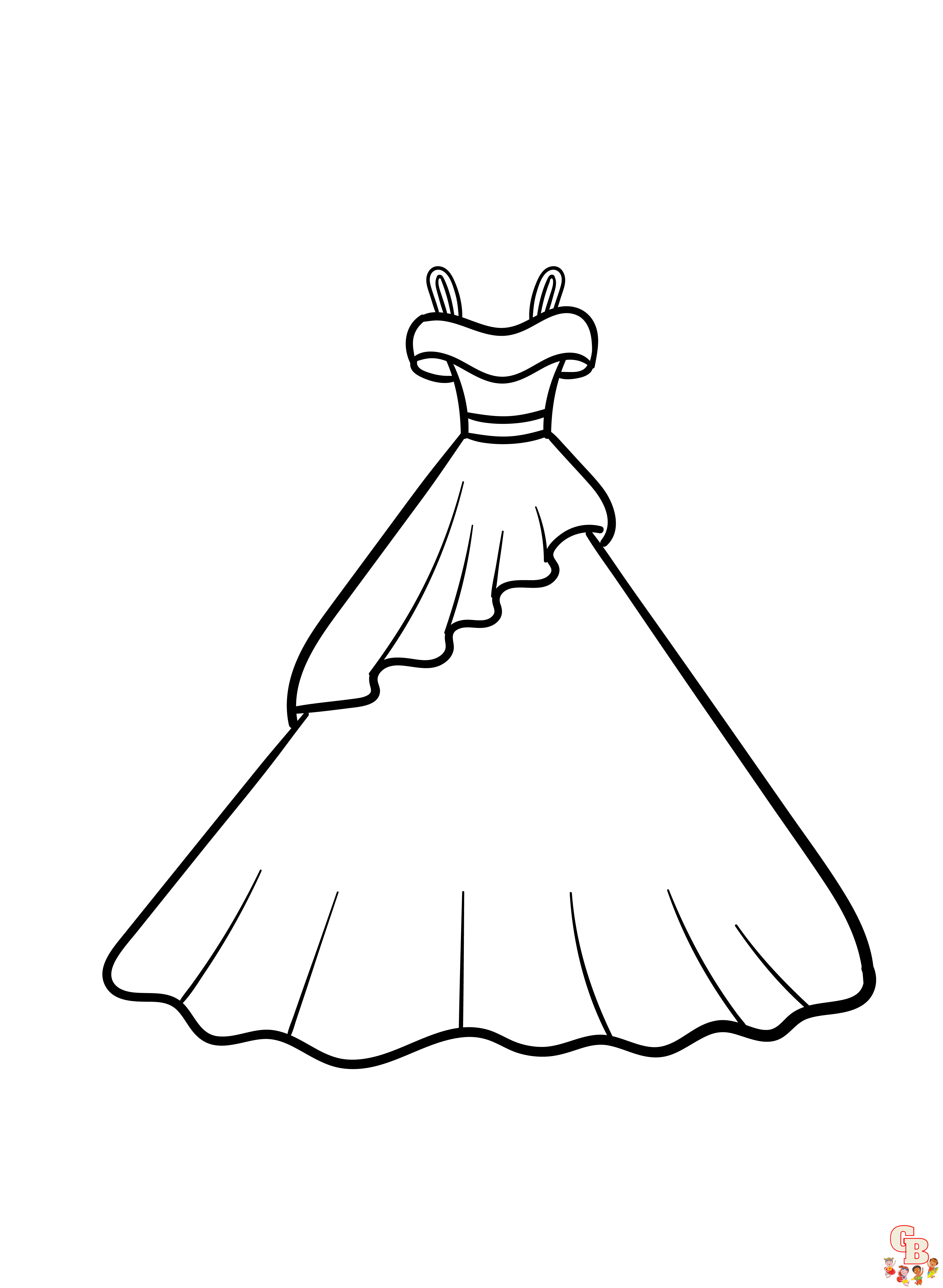 Dress Coloring Pages 4