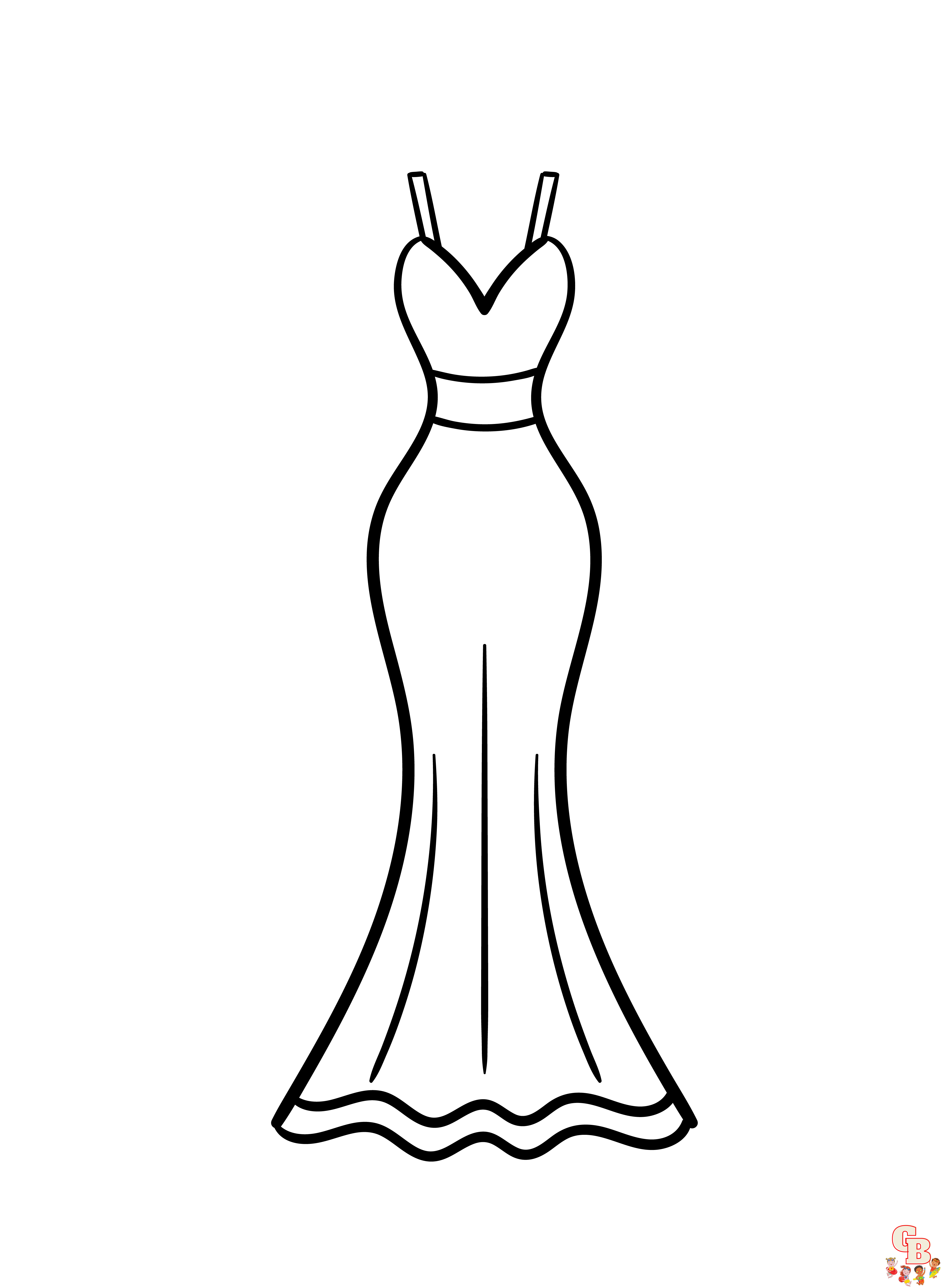 Dress Coloring Pages 6