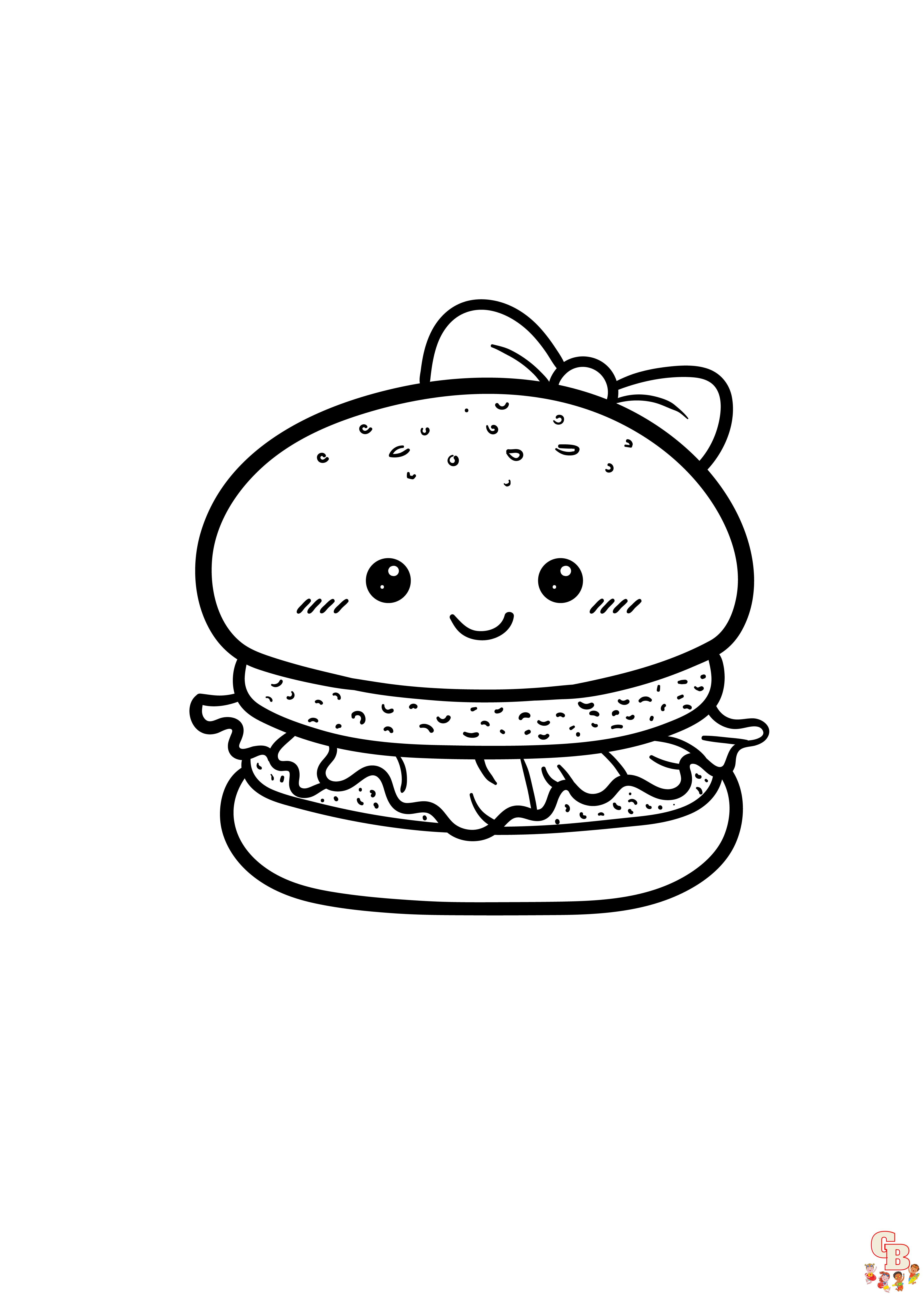 Easy cute coloring pages 13