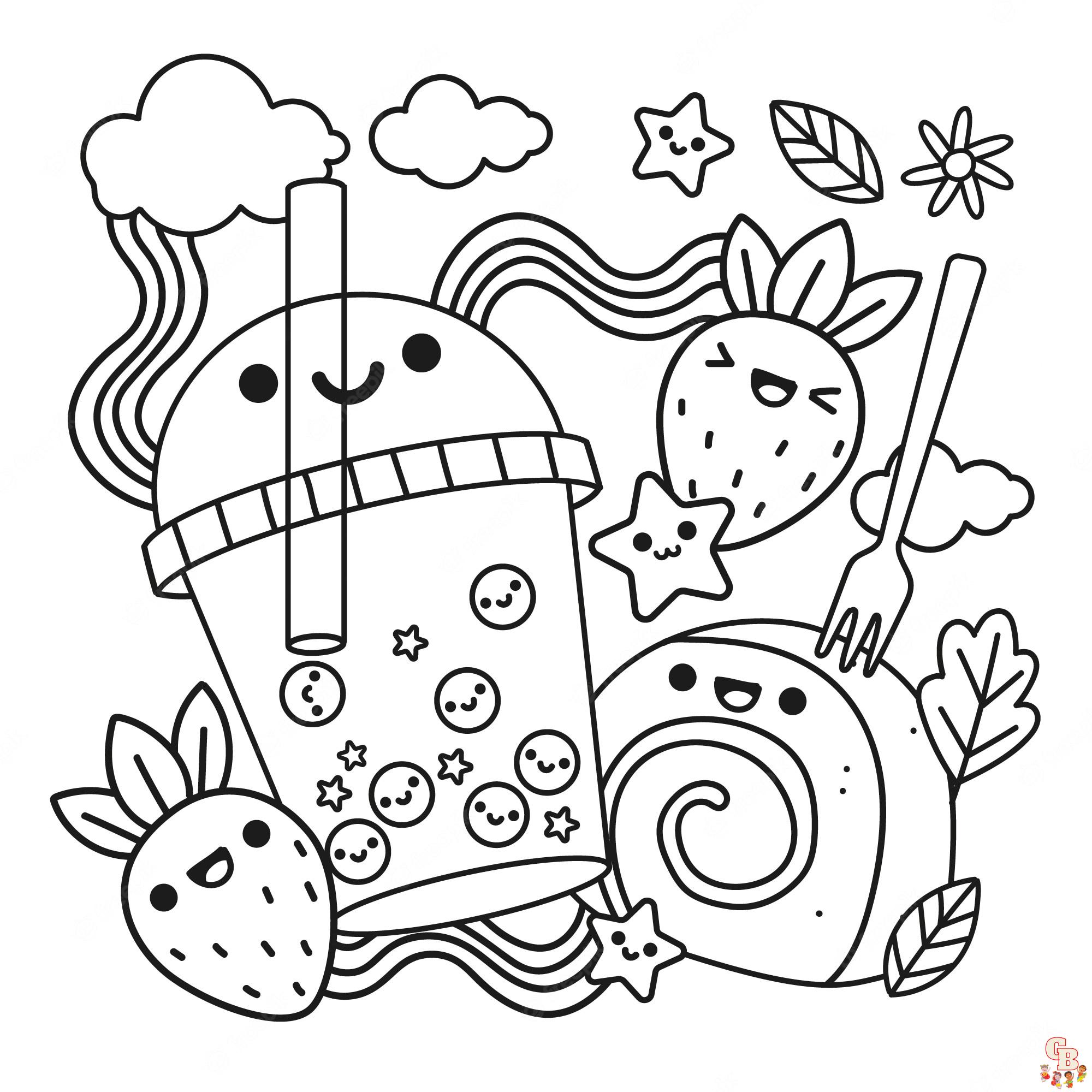 Easy cute coloring pages 25