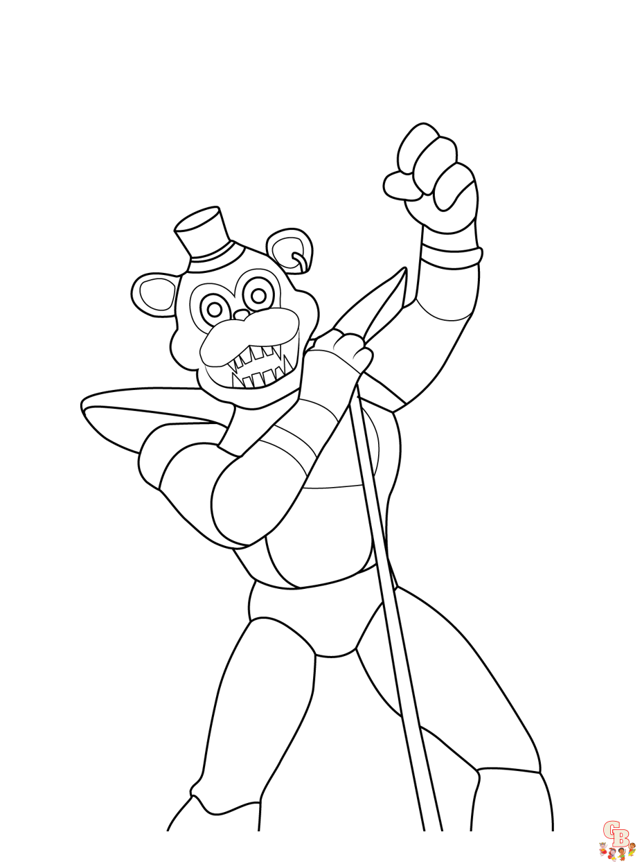 FNAF Coloring Pages 7