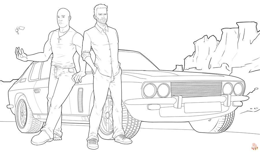 Fast and Furious Coloring Pages 5