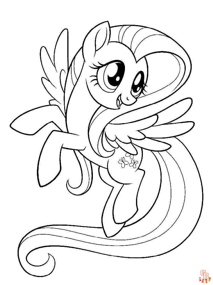 Fluttershy Coloring Pages 1