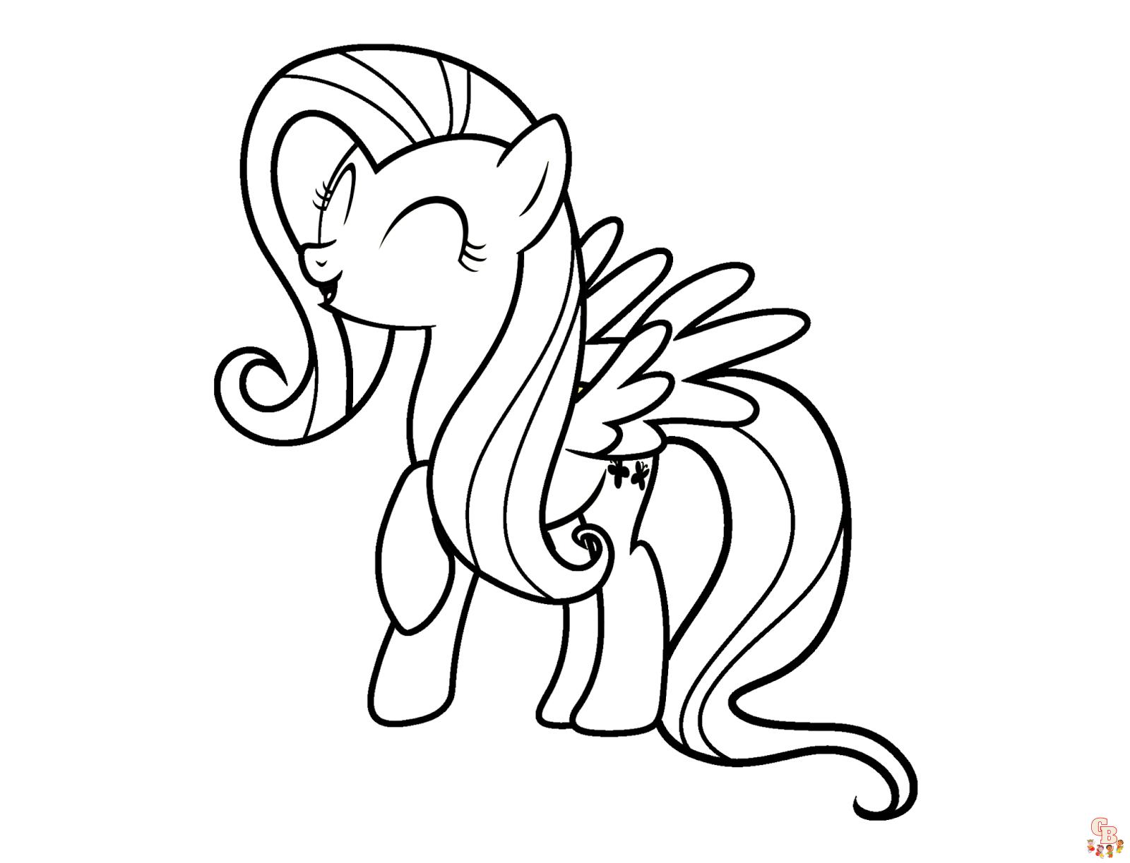 Fluttershy Coloring Pages 2