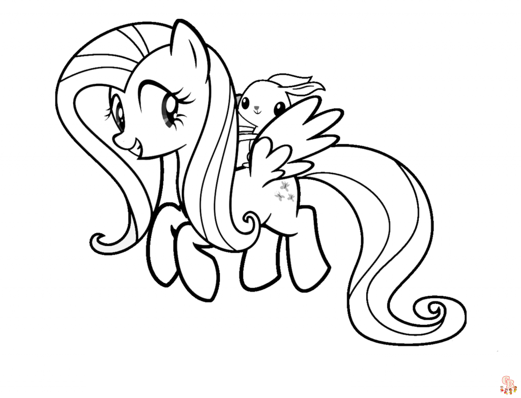 Fluttershy Coloring Pages 2