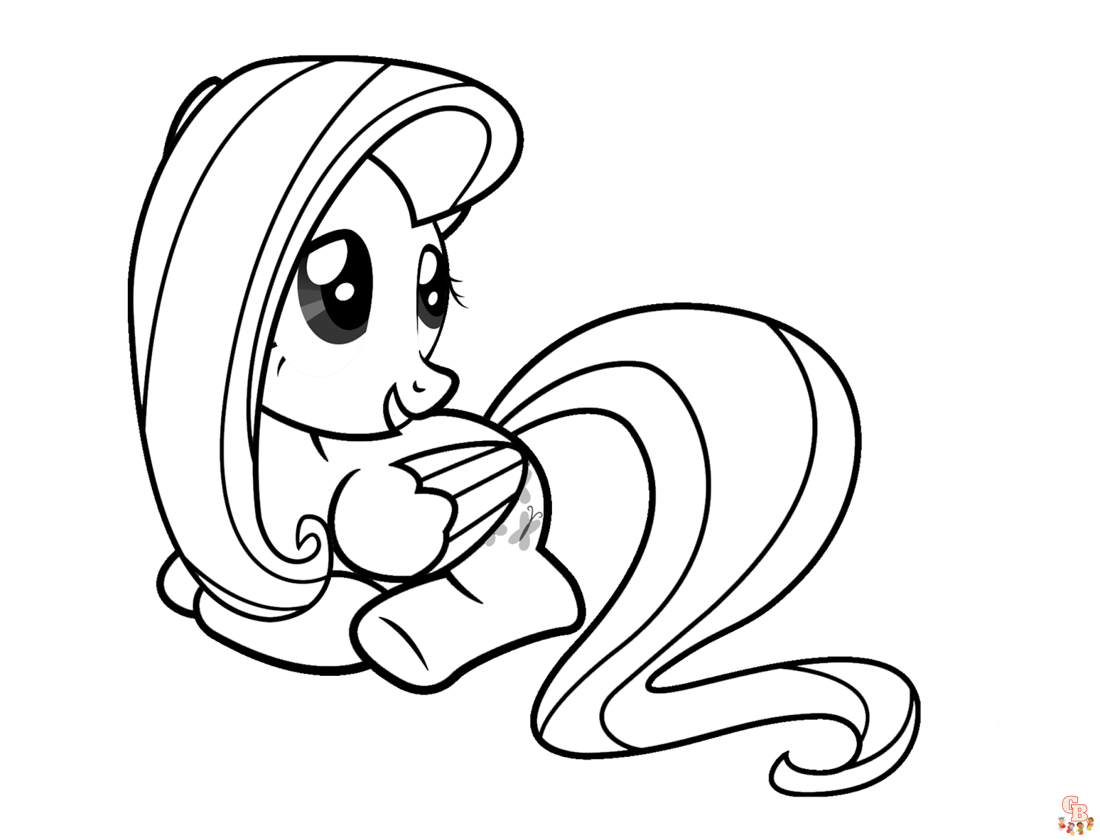 Fluttershy Coloring Pages 3