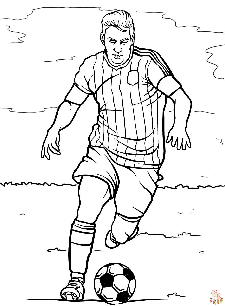 Football Player Coloring Pages 1