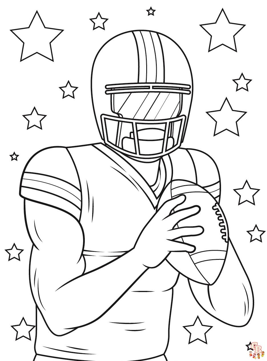 Football Player Coloring Pages 3