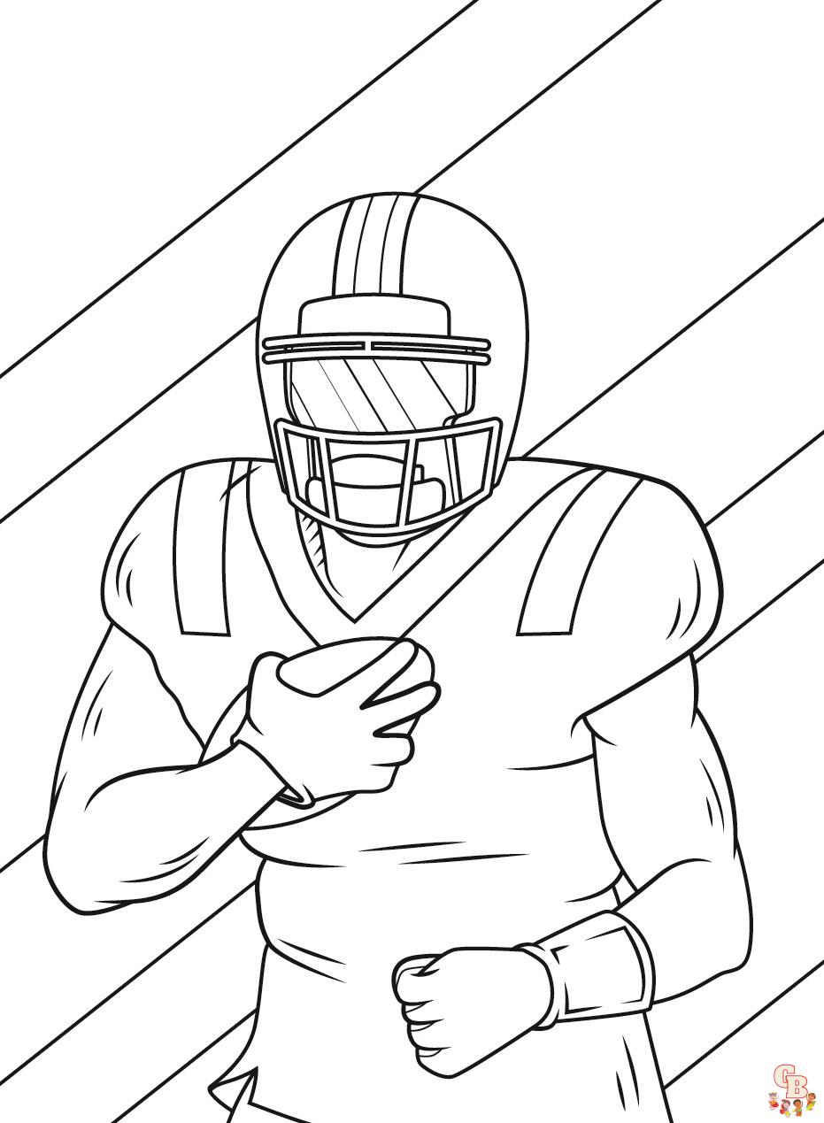 Football Player Coloring Pages 4