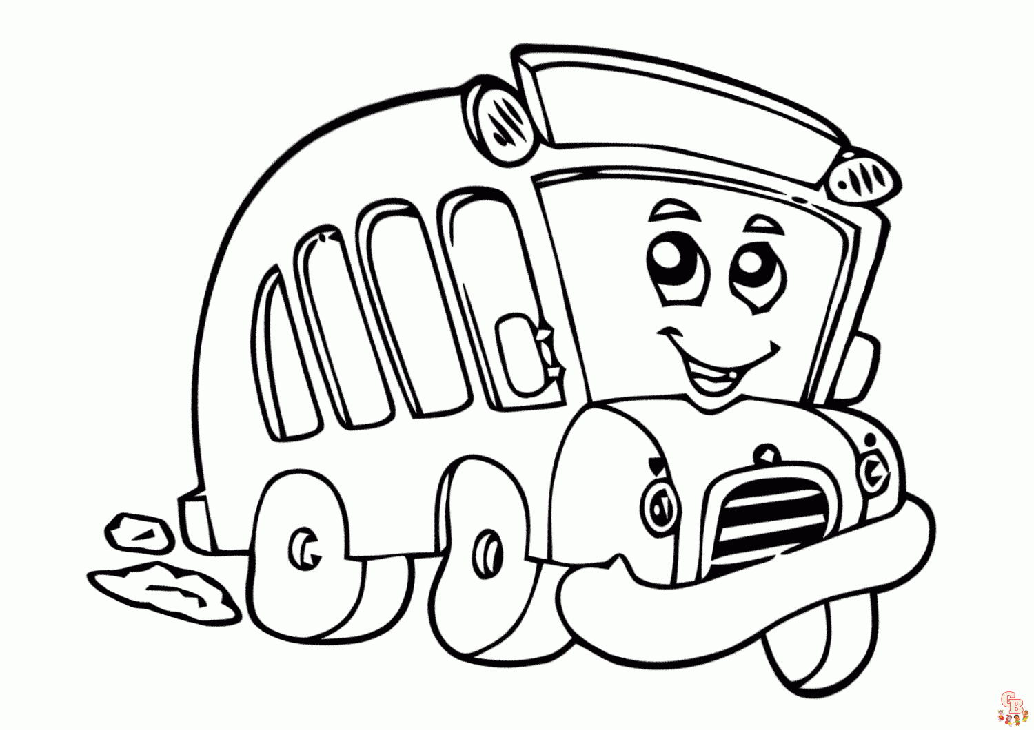 Frank Tayo the Little Bus Coloring Pages 1