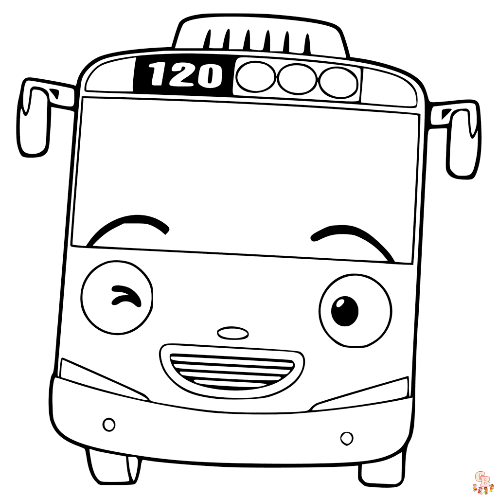 Frank Tayo the Little Bus Coloring Pages 1