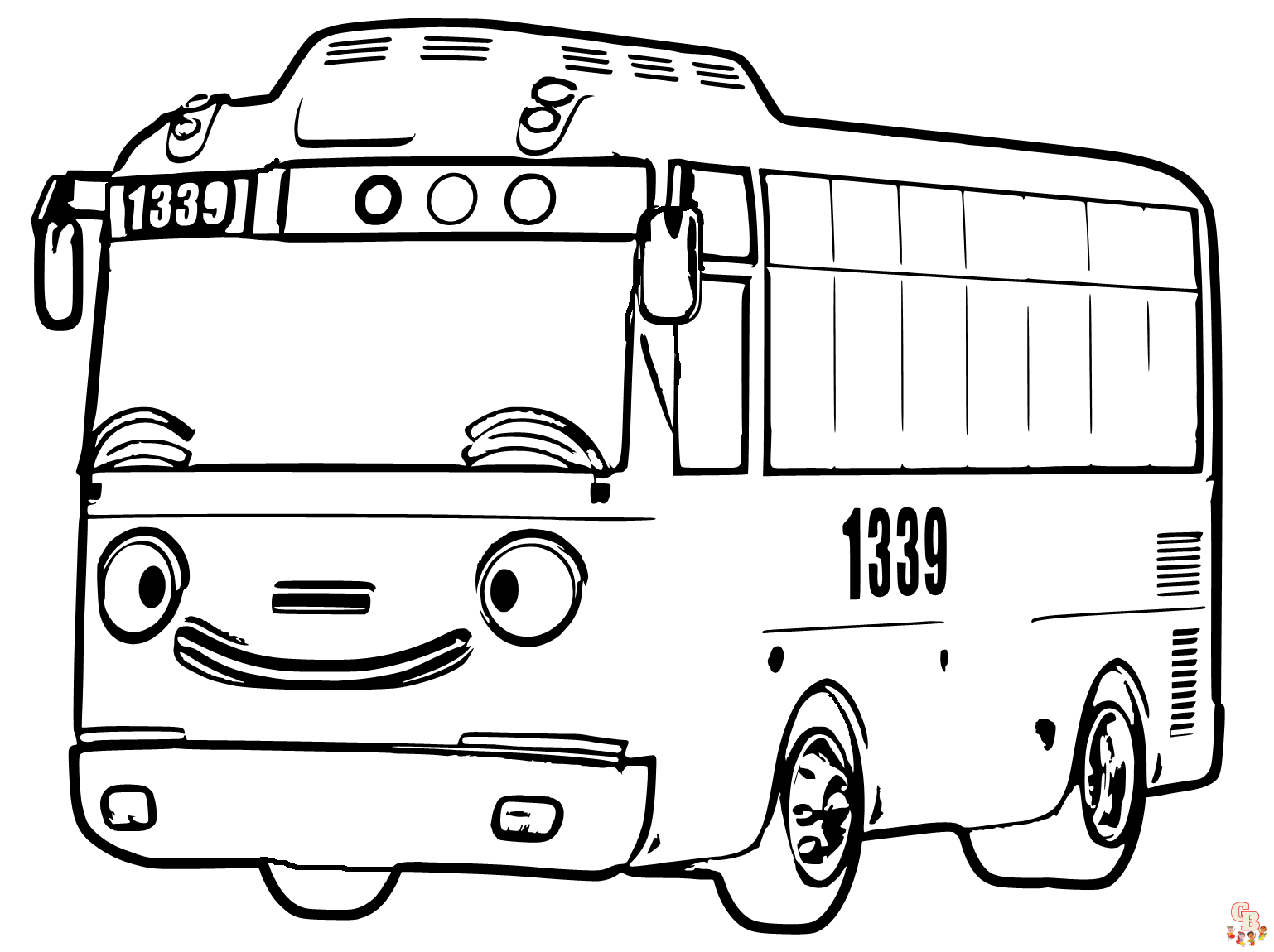 Frank Tayo the Little Bus Coloring Pages 2