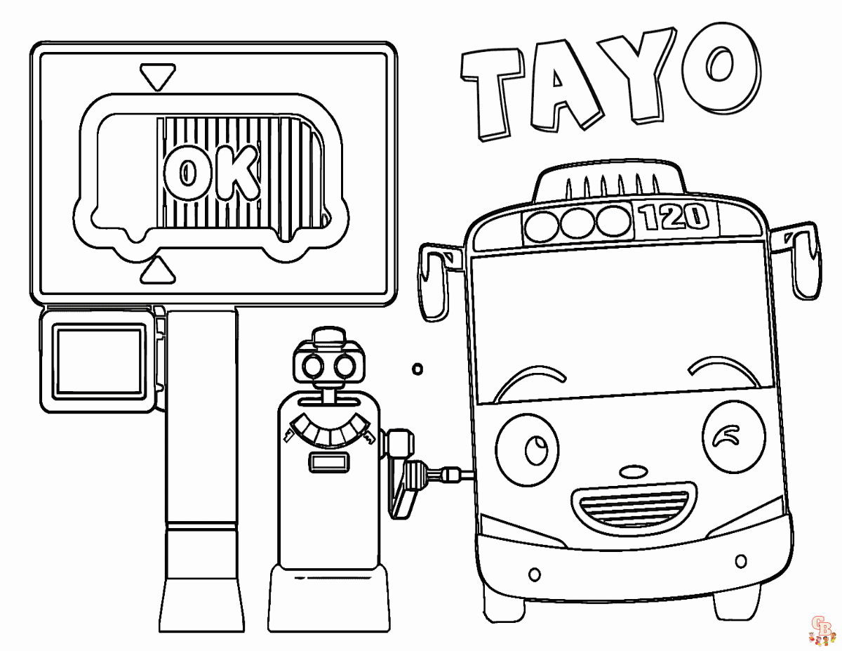 Frank Tayo the Little Bus Coloring Pages 3