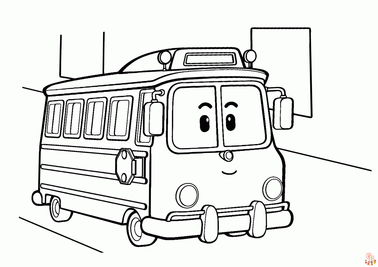 Frank Tayo the Little Bus Coloring Pages 5