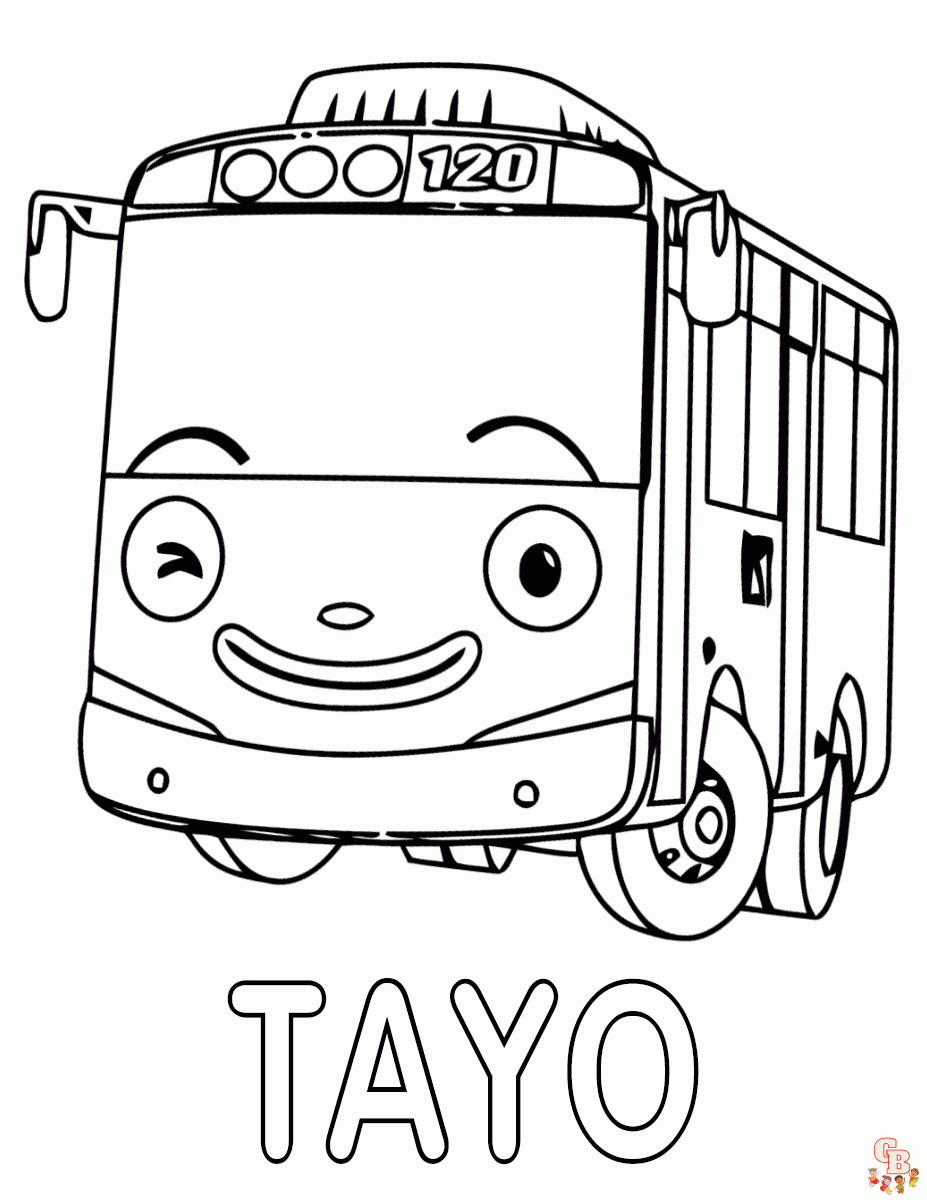 Frank Tayo the Little Bus Coloring Pages 6