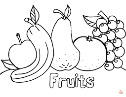 Fruit and Vegetable Coloring Pages 1