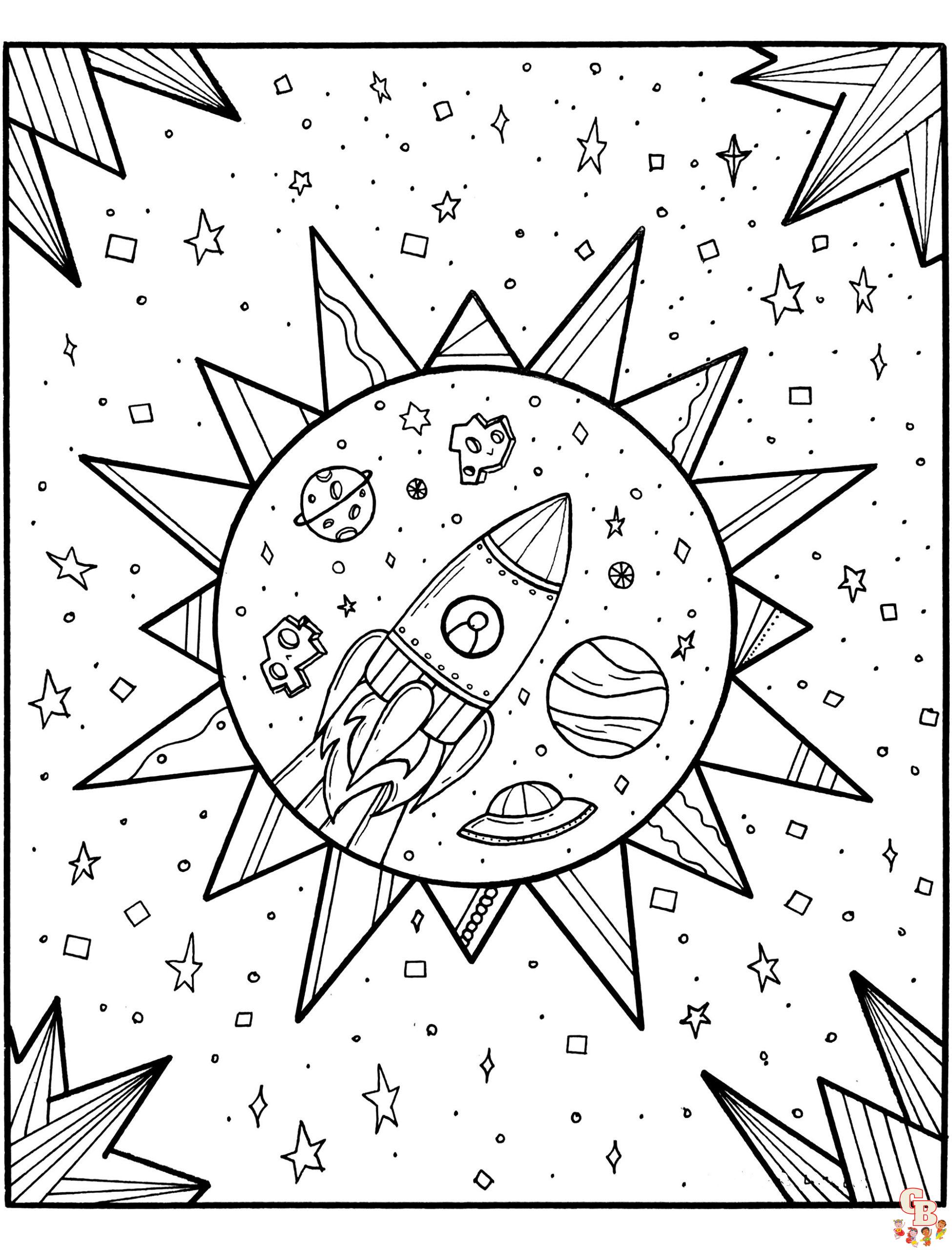 Galaxy Coloring Pages 1