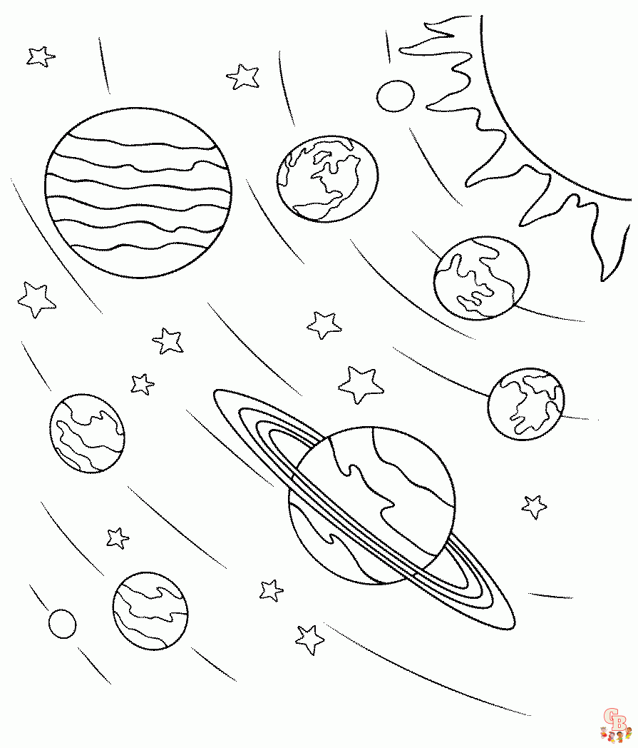 Galaxy Coloring Pages 1