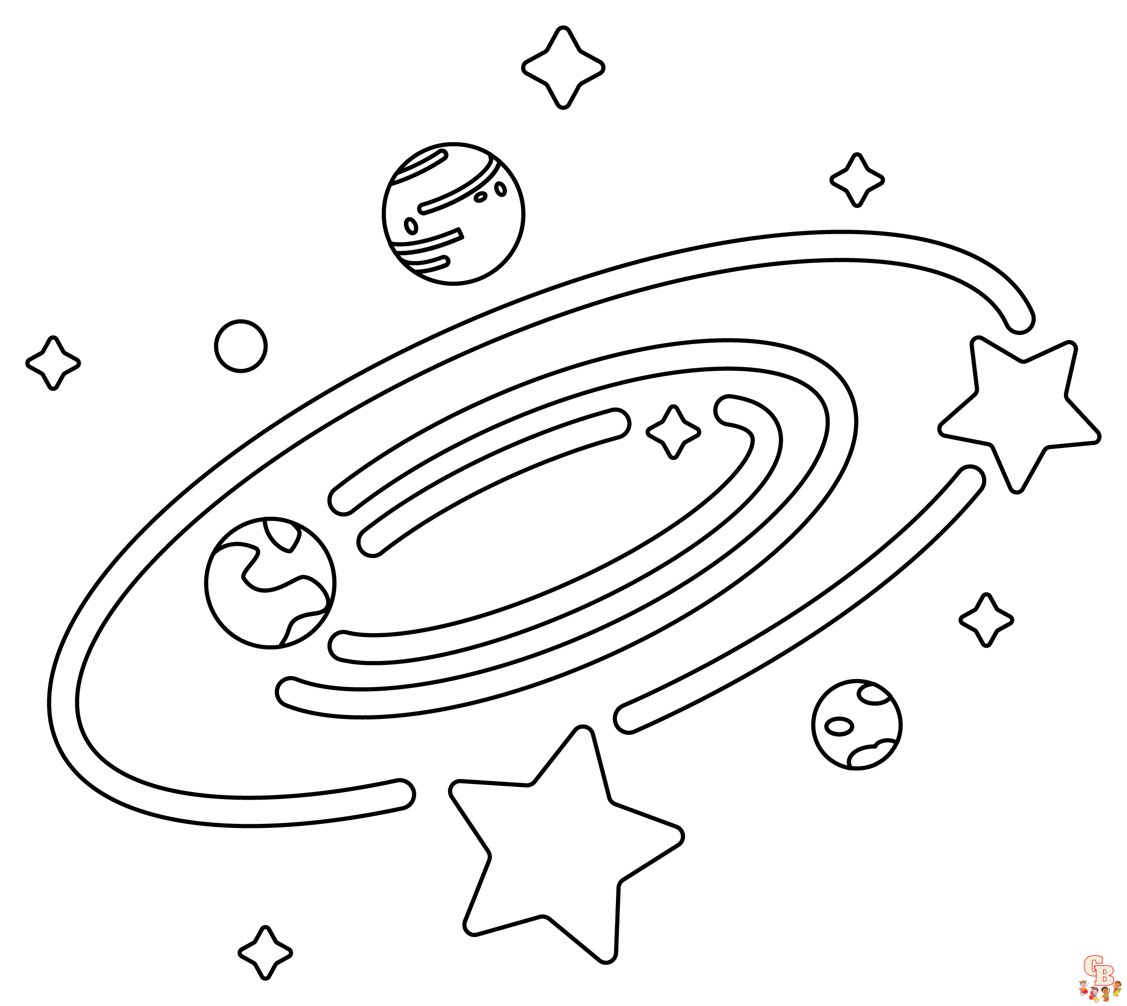 Galaxy Coloring Pages 1