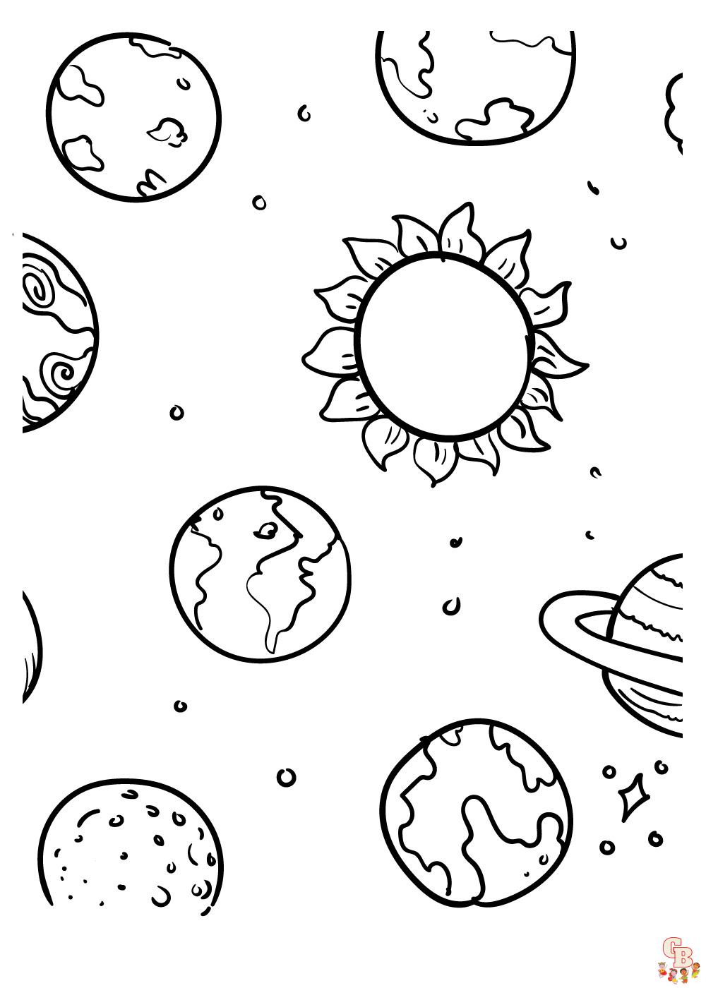 Galaxy Coloring Pages 4