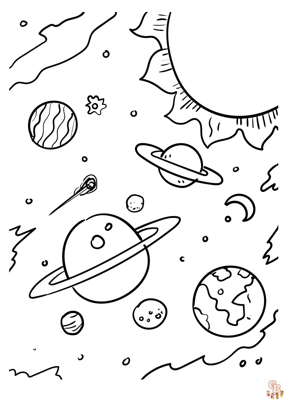 Galaxy Coloring Pages 5