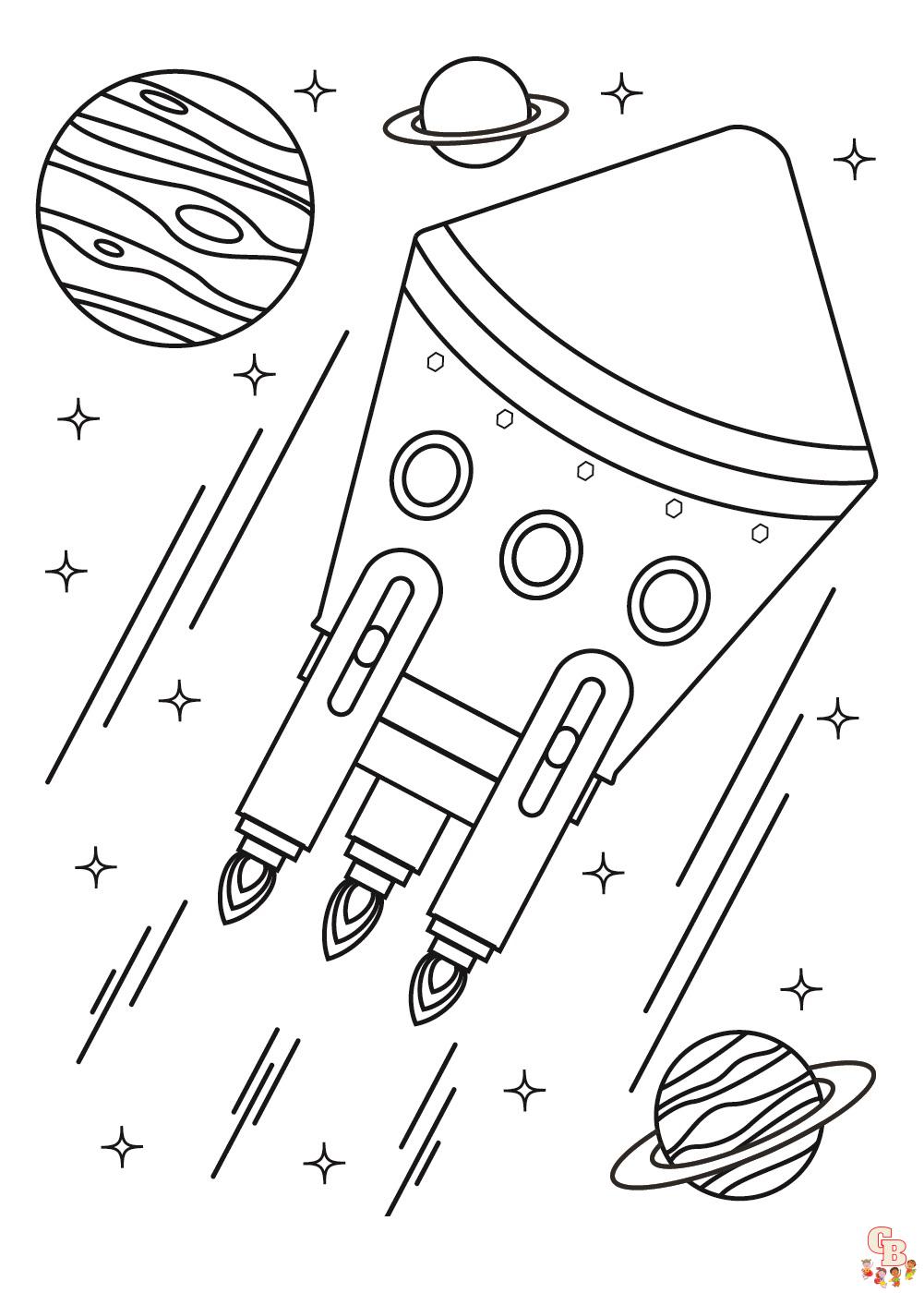 Galaxy Coloring Pages 6