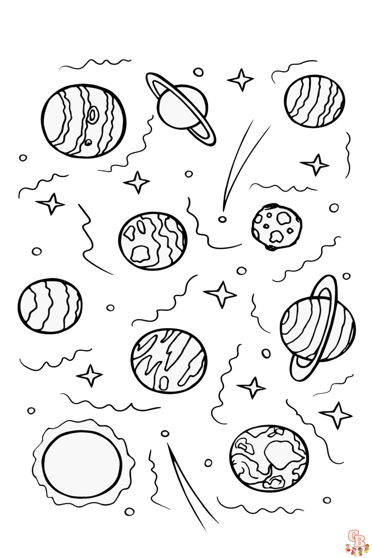 Galaxy Coloring Pages 8