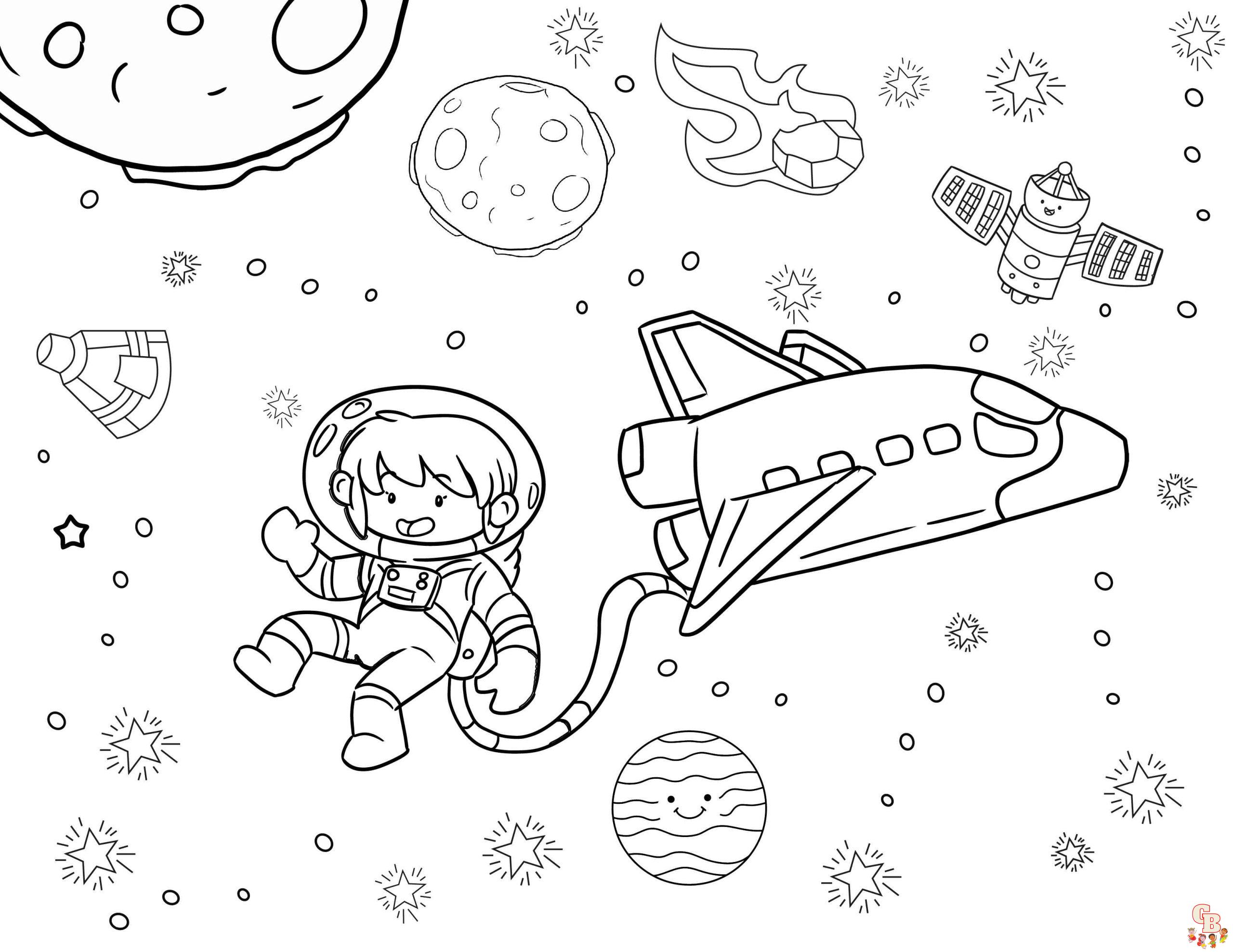 Galaxy Coloring Pages 9