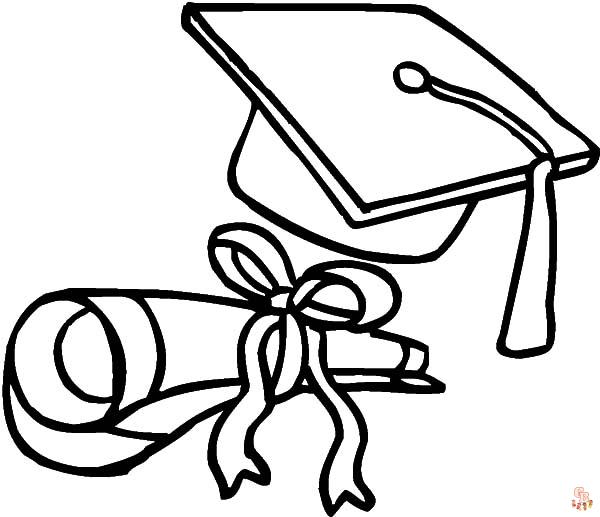 Graduation Coloring Pages 1