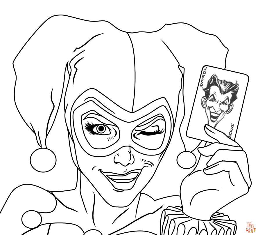 Harley Quinn Coloring Pages 2